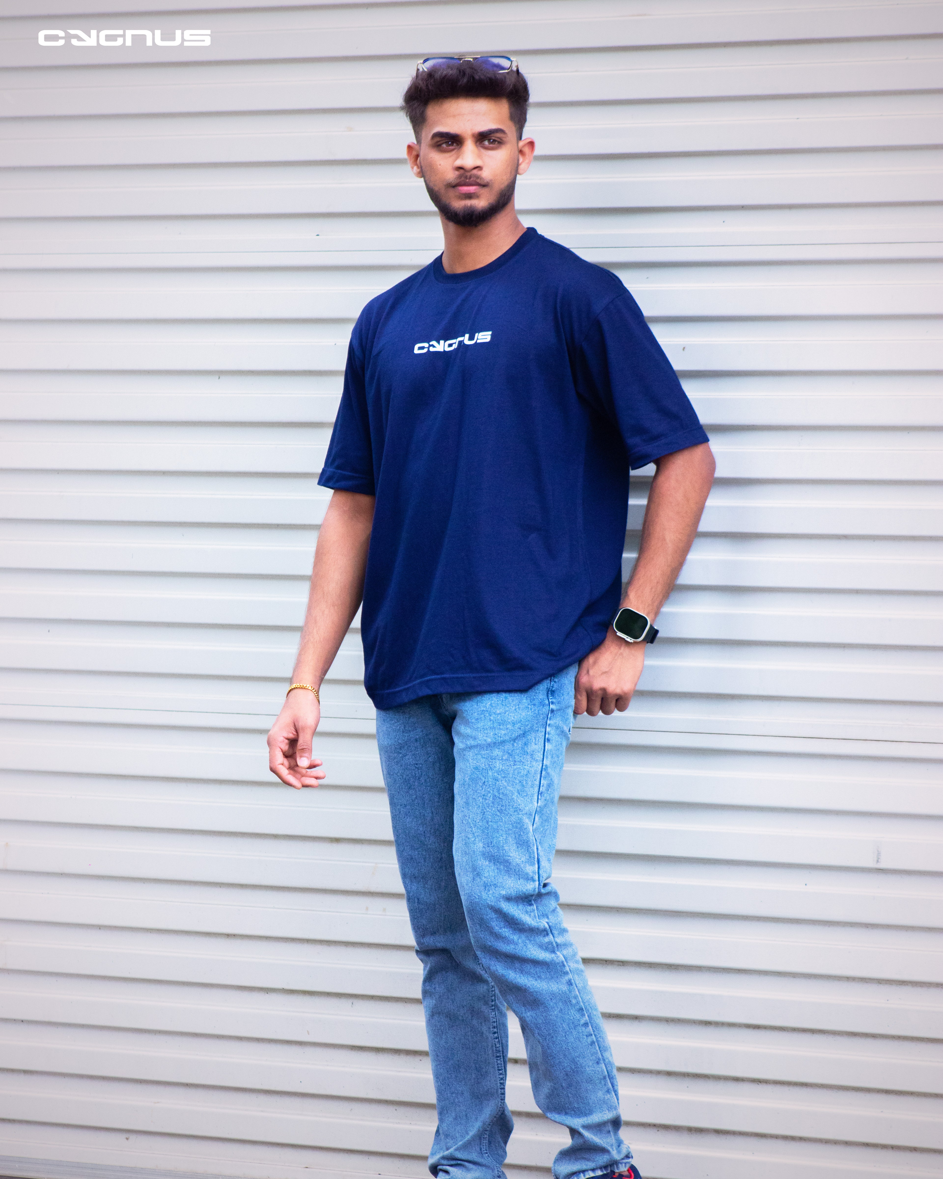 Oversized Classic Tee - Deep Navy